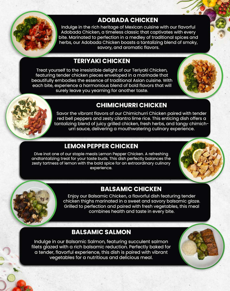 MIX & MATCH 7 WEEKLY MEALS PLAN