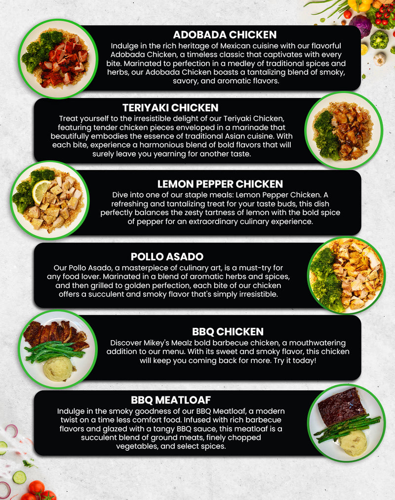 MIX & MATCH 7 WEEKLY MEALS PLAN